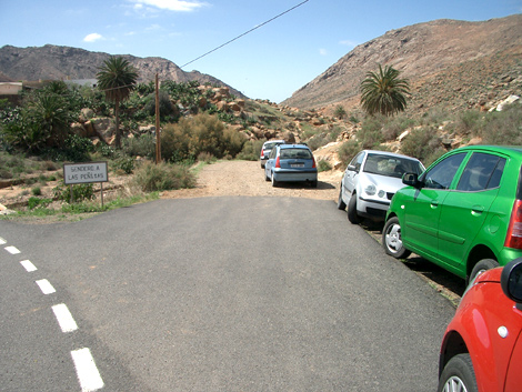 Wanderweg bei Vega de Rio Palmas auf Fuerteventura
