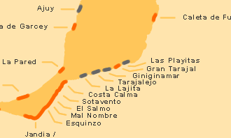 Karte Strände auf Fuerteventura überarbeitet