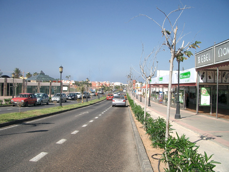 Hauptstraße in Corralejo - Fuerteventura