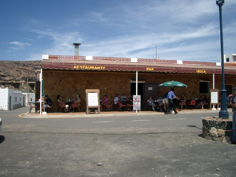 Restaurant am Strand von Ajuy