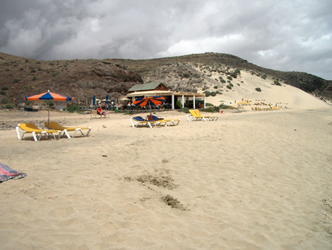 Beach bar on Mal Nombre beach