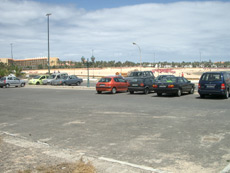 Car park near the bay of Caleta de Fuste