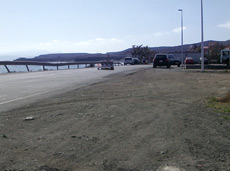 Car park at Tarajalejo beach