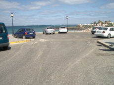 Car park on Corralejo beach