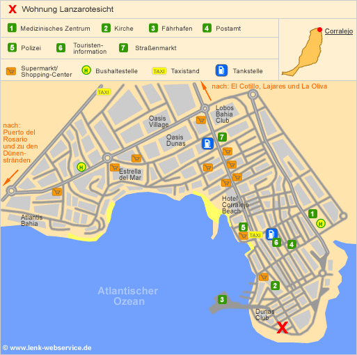 Lageplan Wohnung Lanzarotesicht