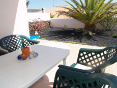 Terrasse der Ferienwohnung auf Fuerteventura