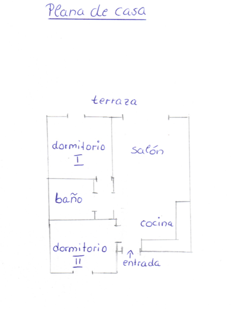 Grundrissplan des Casa Paraiso an der Costa Calma