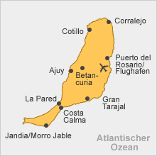 Karte Fuerteventura - Inselkarte